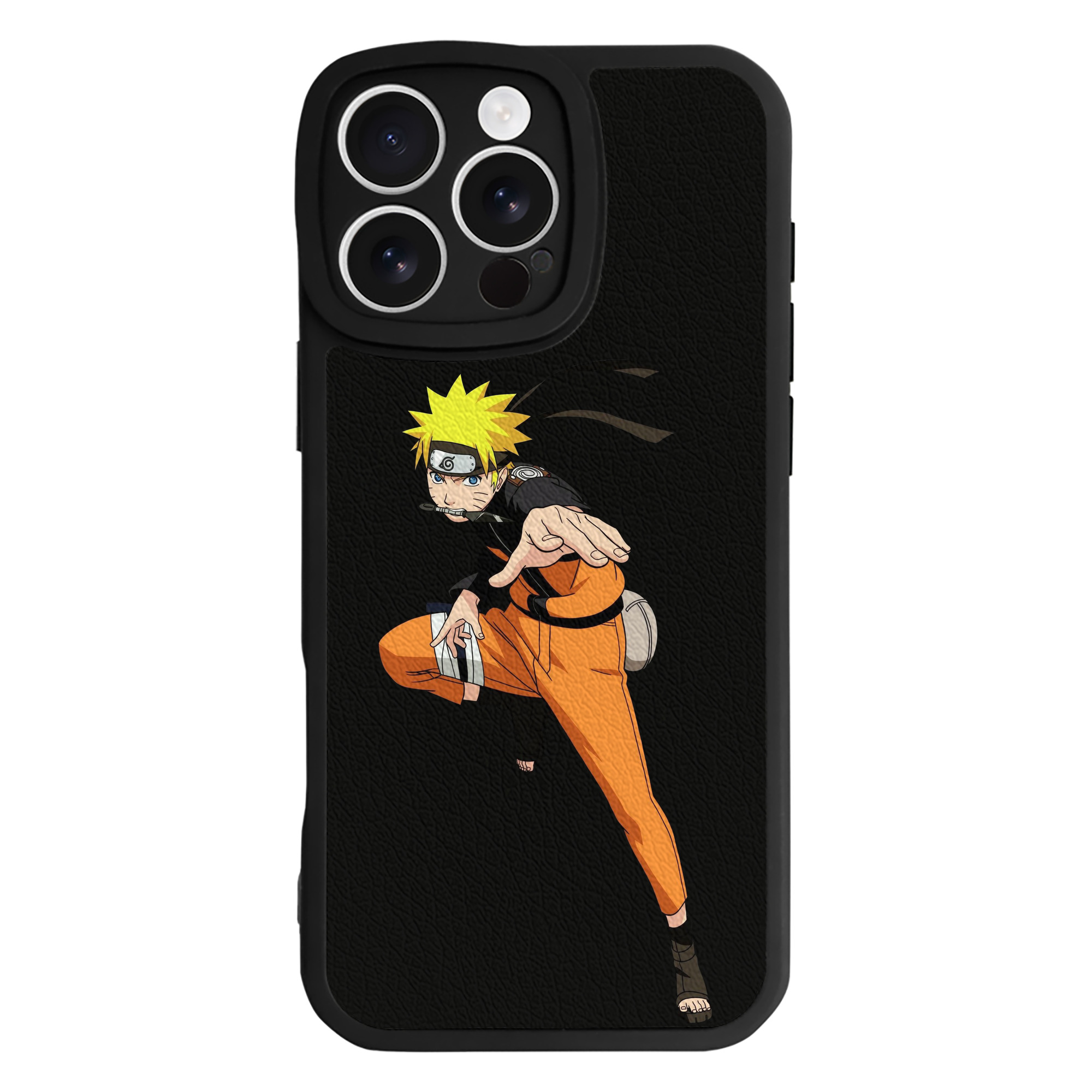 （画像用） NARUTO -ナルト- うずまき ナルト Uzumaki Naruto 【iPhone 16シリーズ対応】シリコンスマホケース（レザー調） 材質：シリコン